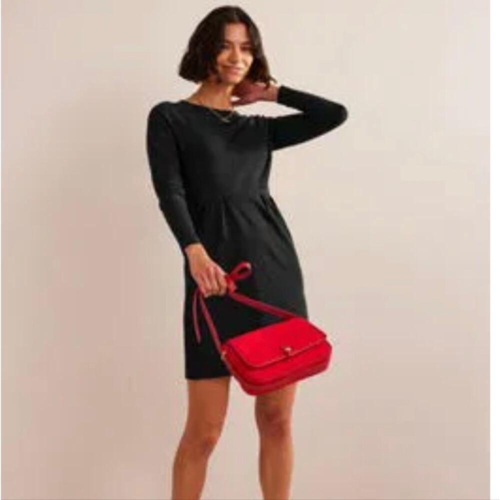 Women's Boden 4 Regular Black Penelope Jersey Dress